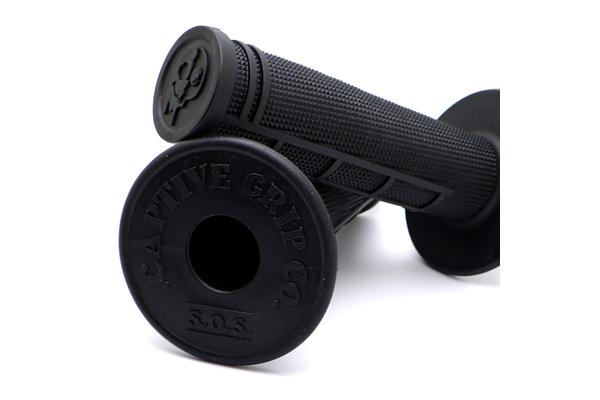 Grips, Half Waffle, BLACK, S.O.S. Captive Grip Co